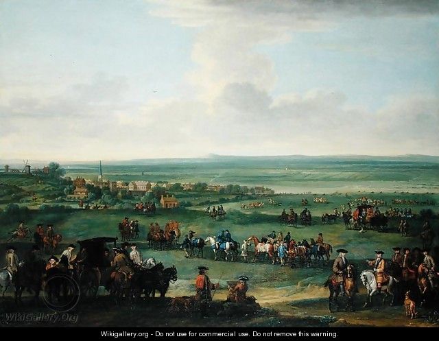 George I (1660-1727) at Newmarket, 4th-5th October 1717, c.1717 - John Wootton