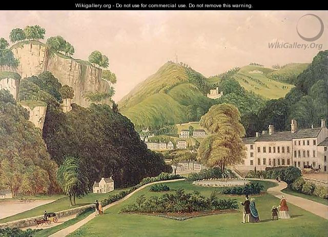 Matlock Bath from the grounds of the Bath Hotel, 1895 - E. Wray