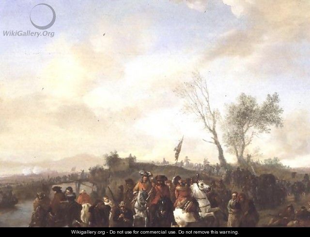 An Army on the March 2 - Philips Wouwerman