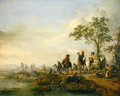 Falconers Return Home from the Hunt, 1658-60 - Philips Wouwerman