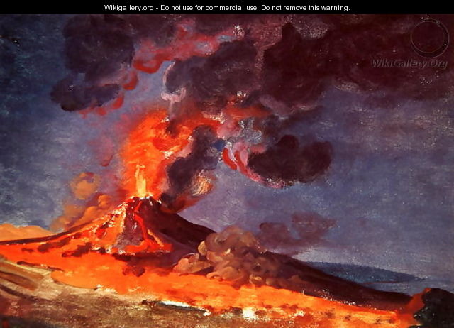 The Eruption of Vesuvius - Josepf Wright Of Derby