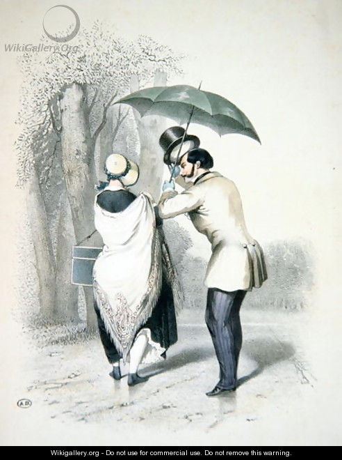 The Milliner or A Way to Engineer an Introduction, c.1840 - (after) Teichel, Franz