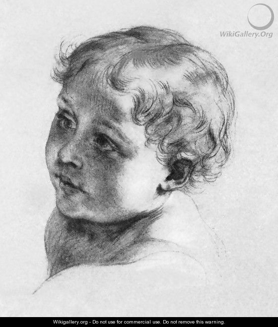 Gyermekfej-2, 1850 - Karoly Brocky