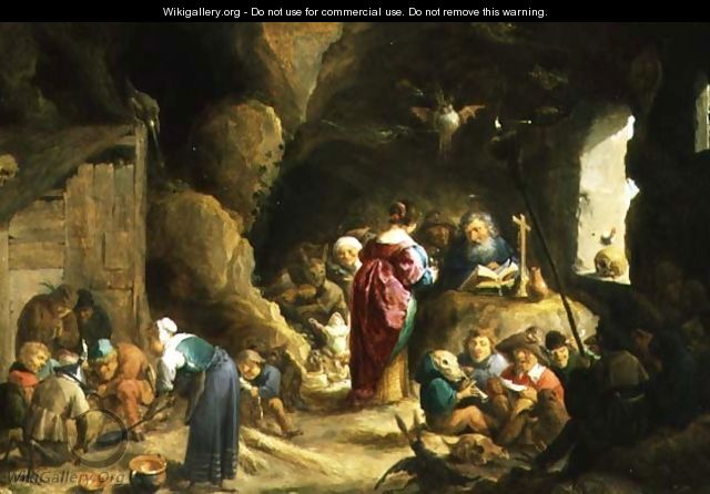 The Temptation of St. Anthony 251-356 - David The Elder Teniers