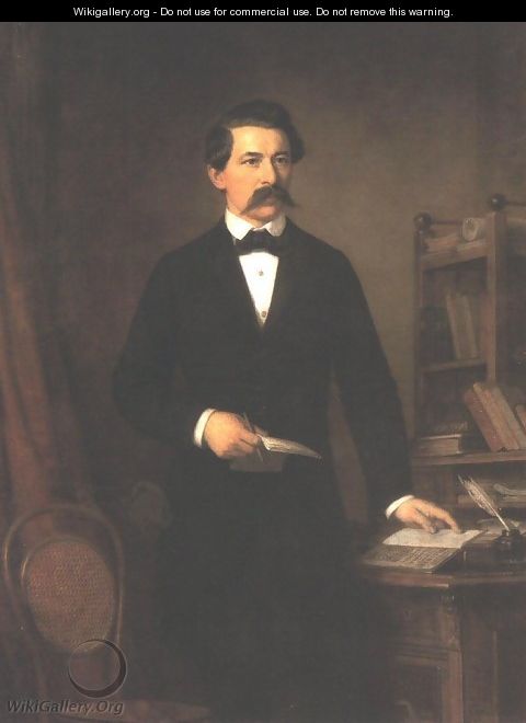 Arany János portréja, 1884 - Miklos Barabas