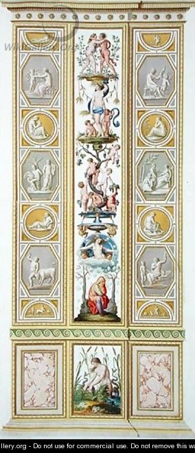 Panel from the Raphael Loggia at the Vatican, from Delle Loggie di Rafaele nel Vaticano, engraved by Giovanni Volpato 1735-1803, 1775, published c.1775-77 2 - (after) Taurinensis, Ludovicus Tesio