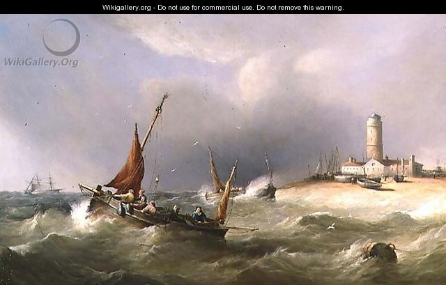 Fishing Boats in a Squall off Dungeness Spit - Henry King Taylor