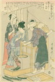 Winding the thread, no.9 from Joshoku kaiko tewaza-gusa, c.1800 - Kitagawa Utamaro