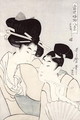 The pleasure of conversation, from the series Tosei Kobutsu hakkei - Kitagawa Utamaro