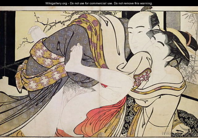 Lovers from the Poem of the Pillow - Kitagawa Utamaro