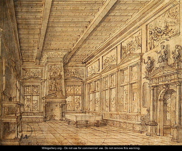 Interior of a Hall - Hans Vredeman de Vries