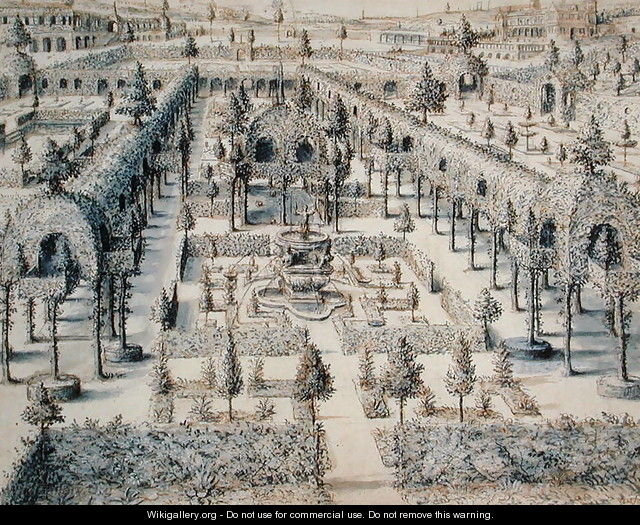 Design for an Ornamental Garden, 1576 - Hans Vredeman de Vries