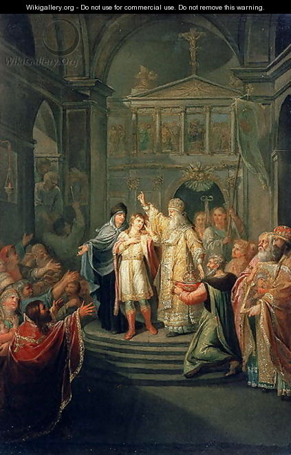 The Election of the Tsar Michael Romanov 1596-1676 on March 14th 1613, 1798-1800 - Grigoriy Ivanovich Ugryumov