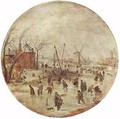 Winter Landscape With Skaters - Hendrick Avercamp