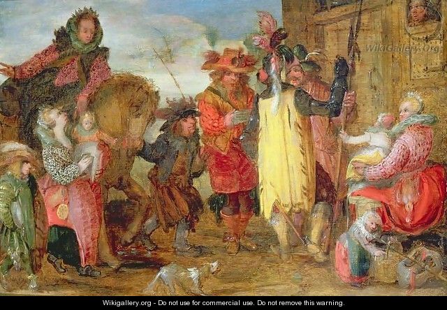 Jeanne de Flandres 1472-1545-9 going to deliver prisoners - David Vinckboons