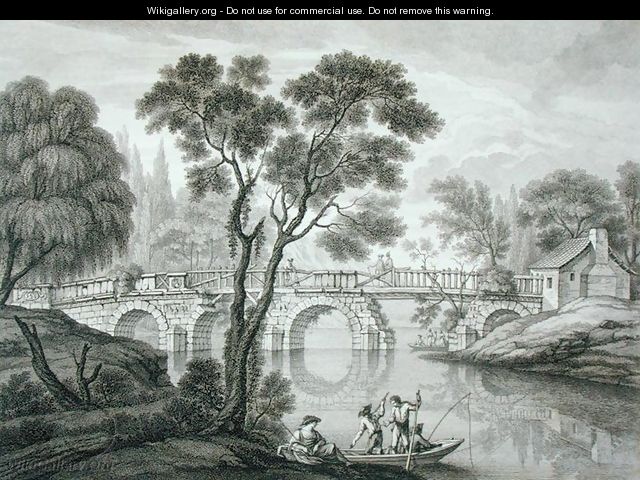 Design for a Ruinous Bridge for the Garden at Syon House, published 1778 - Francois Vivares