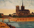 Notre-Dame view of the apse c.1933 - Louis Vivin