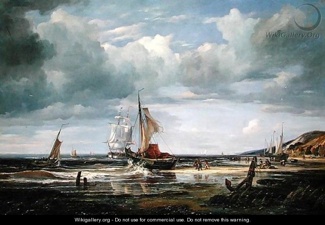 The Elbe at Blankenesee, 1844 - Adolf Vollmer