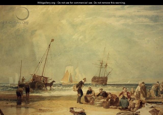 Fishmarket on the Sands, Hastings - Joseph Mallord William Turner