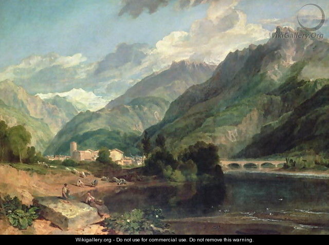 Bonneville, Savoy with Mont Blanc - Joseph Mallord William Turner