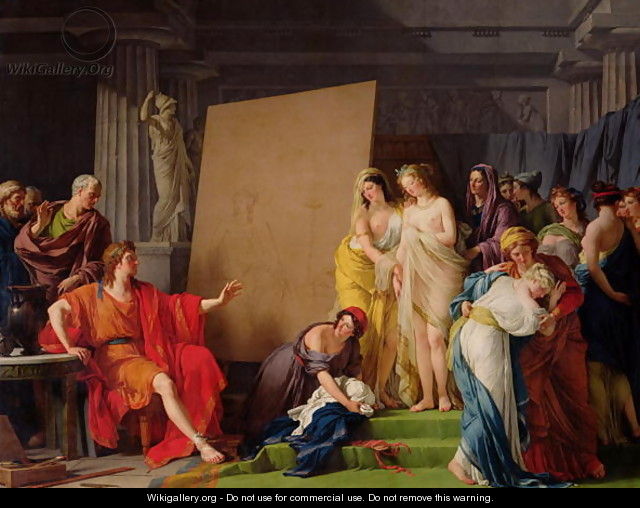 Zeuxis Choosing Models from the Beautiful Women of Croton, 1789 - Francois-Andre Vincent