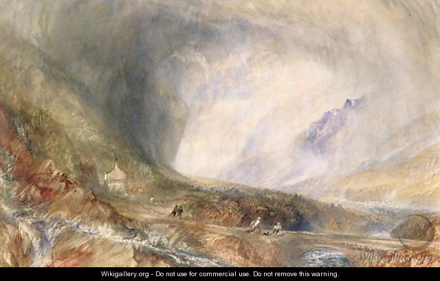 Storm in the Pass of St Gothard - Joseph Mallord William Turner