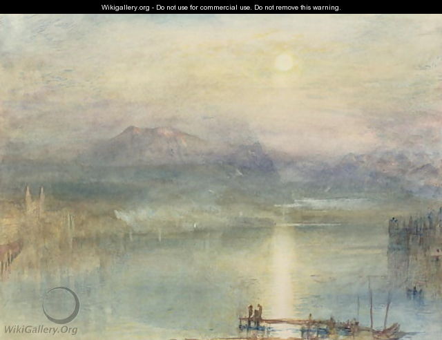 The Lake of Lucerne, Moonlight, the Rigi in the Distance, c.1841 - Joseph Mallord William Turner