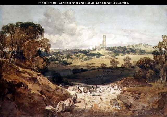 View of Fonthill from a Stone Quarry, c.1799 - Joseph Mallord William Turner