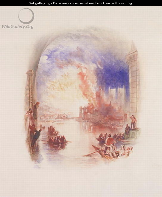 The Burning of the Houses of Parliament 2 - Joseph Mallord William Turner
