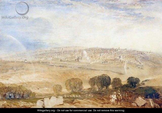 Jerusalem from the Mount of Olives, c.1835 - Joseph Mallord William Turner