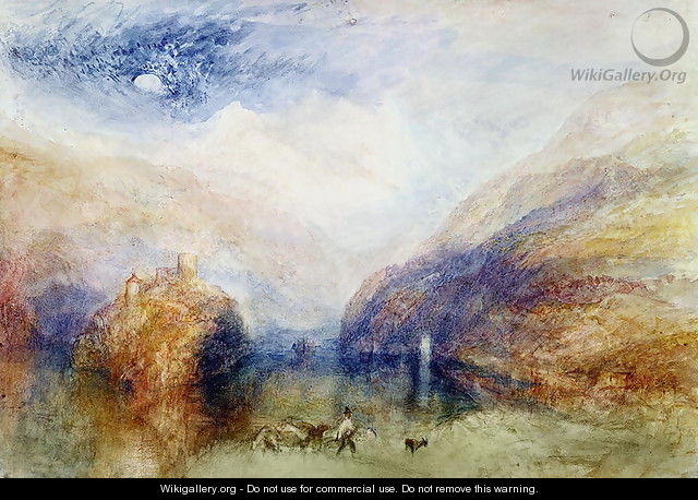 The Lauerzersee with the Mythens, c.1848 - Joseph Mallord William Turner