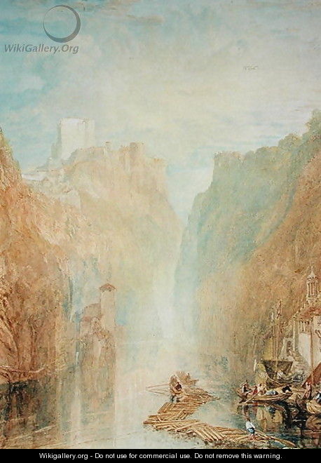 On the Upper Rhine, c.1820 - Joseph Mallord William Turner