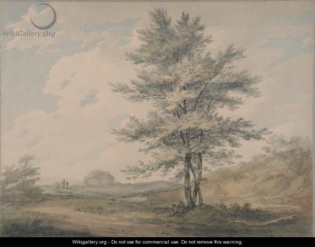 Landscape with Trees and Figures, c.1796 - Joseph Mallord William Turner