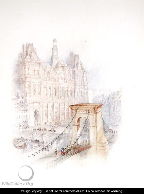 Paris Hotel de Ville - Joseph Mallord William Turner