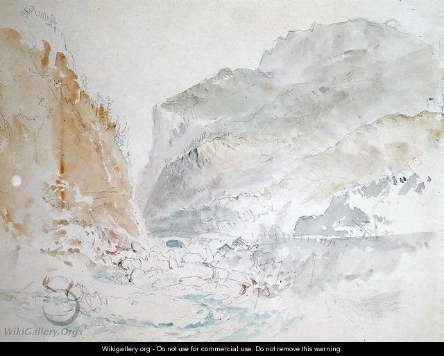 Blue Stream, St. Gothard - Joseph Mallord William Turner