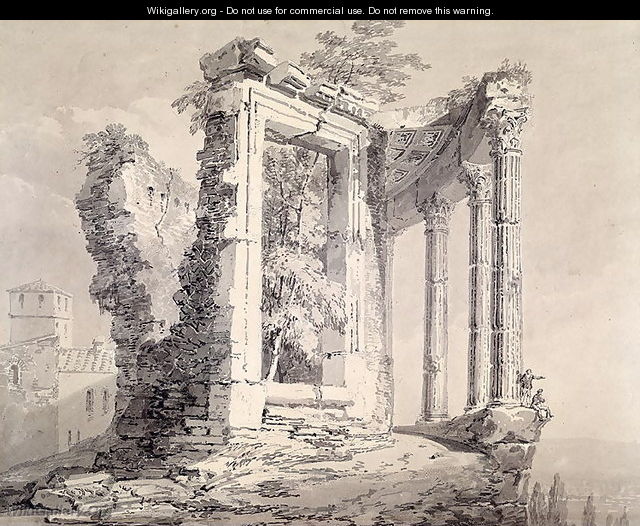 Temple of the Sibyl, Tivoli - Joseph Mallord William Turner