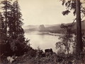 Beacon Rock, Columbia River, USA, 1867 - Carleton Emmons Watkins