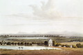 Second view looking north from the Pagoda near Conjeveram, from 'Journal of a Voyage in 1811 and 1812 to Madras and China, engraved by J. Clark, published 1814 - (after) Wathen, James