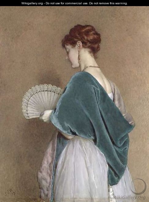 Woman with a Fan, 1871 - James Dawson Watson