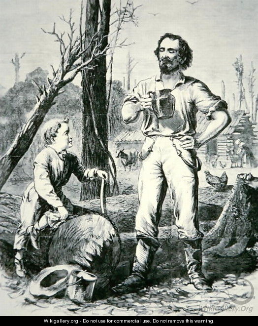 The Pioneer, from Harpers Weekly, 1868 - Alfred R. Waud