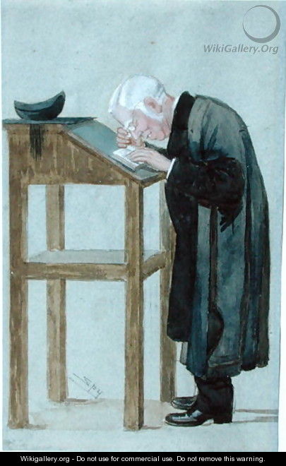 Caricature of an Oxford Don - (after) Ward, Leslie Matthew
