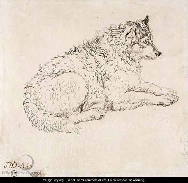 Arctic Dog, Facing Right - James Ward