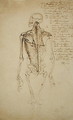 Drawing of a Mans Skeleton - James Ward