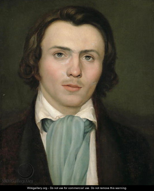 Portrait of a young man - Friedrich Wasmann