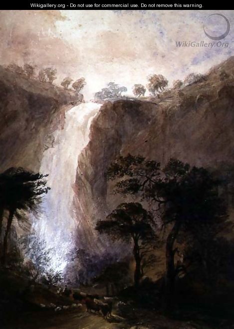 View of a Waterfall, c.1820 - Joshua Wallis