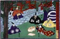 Scene from the 1st act of a kabuki play, 