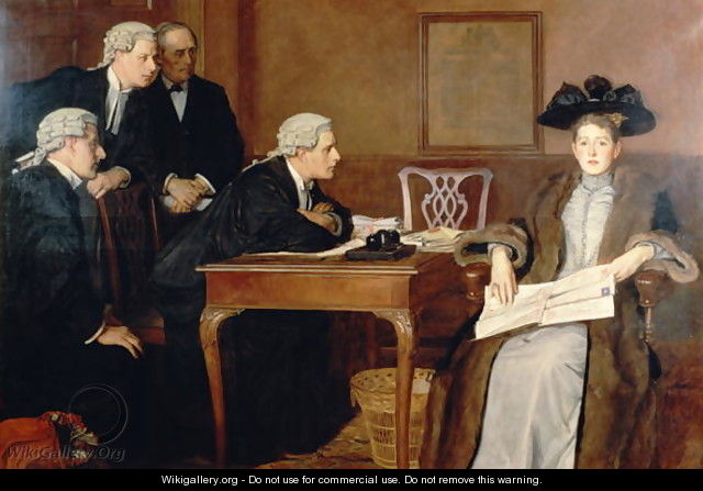 Defendant and Counsel, 1895 - William Frederick Yeames