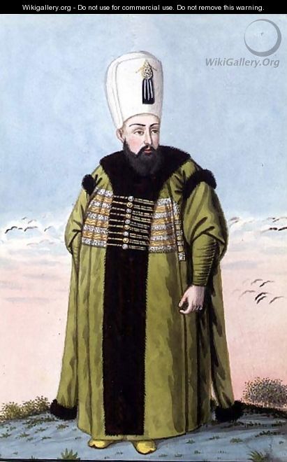 Ibrahim (1615-48) Sultan 1640-48, from A Series of Portraits of the Emperors of Turkey, 1808 - John Young