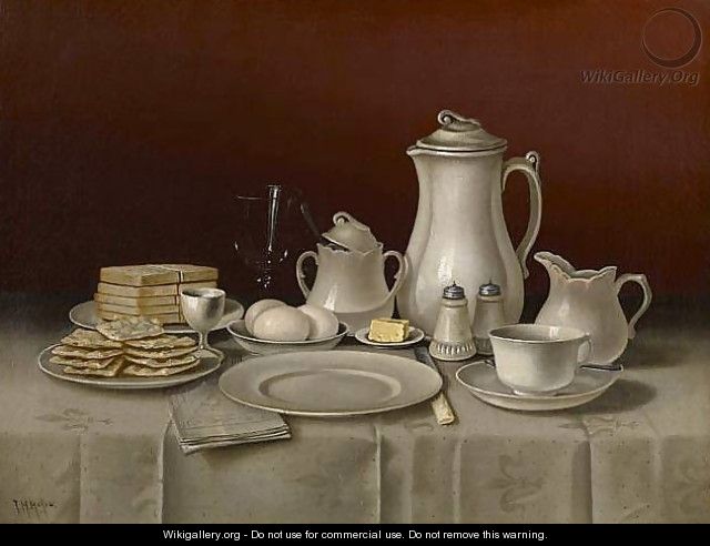 Still Life with Breakfast Setting - Thomas H. Hope