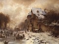 Winter Scene - August Albert Zimmermann